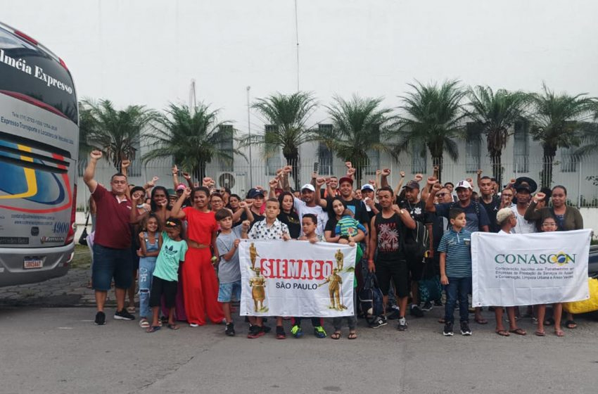 Coletores da Loga fazem festa de confraternização com diretorias do SIEMACO-SP e STERIIISP