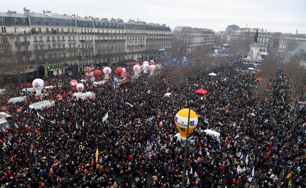 Nota em apoio a greve geral da França