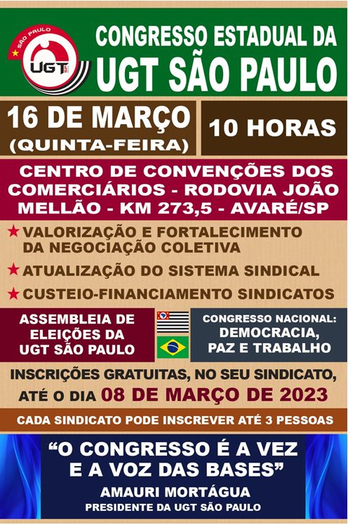 Congresso estadual UGT-SP