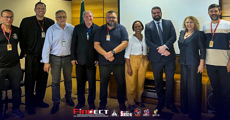 FINDECT SE REÚNE COM PRESIDENTE DA ECT PARA TRATAR DE ASSUNTOS RELEVANTES PARA A CATEGORIA