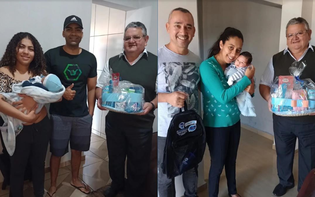Sincomerciários de Lorena entrega kits bebê para mamães comerciárias