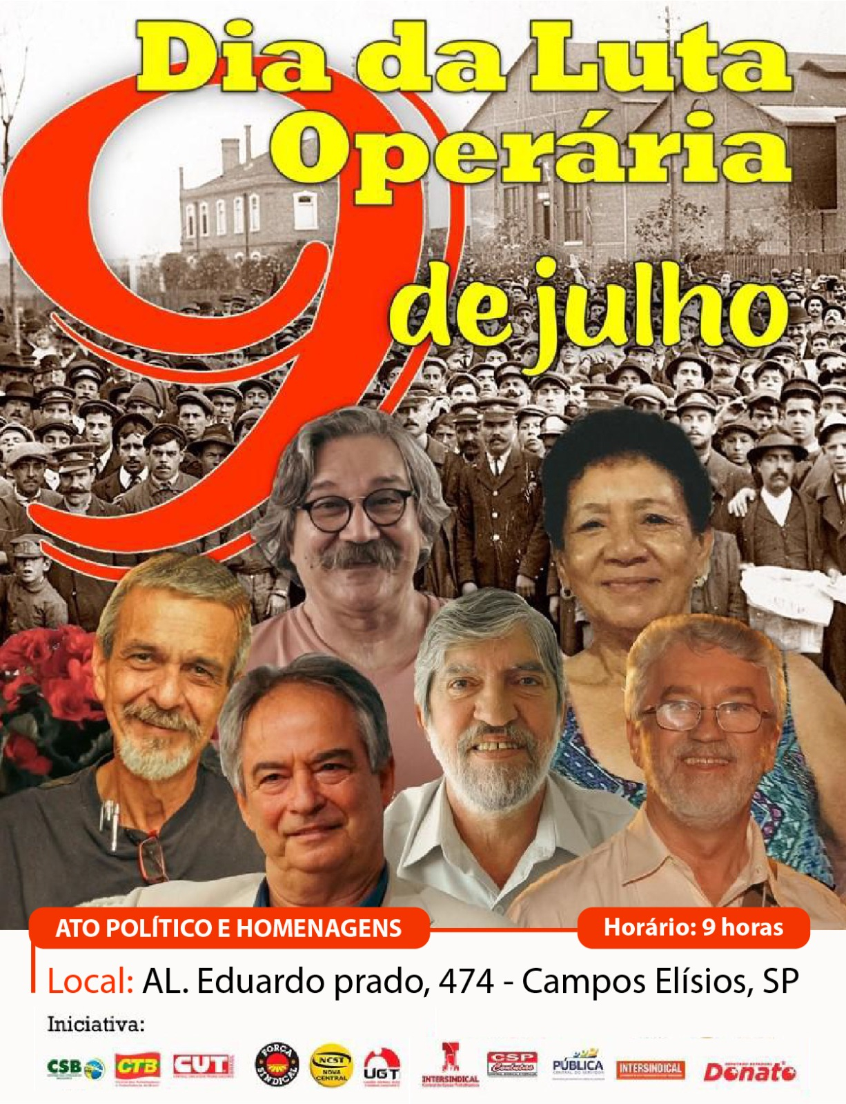 09 de julho: Dia da Luta Operária