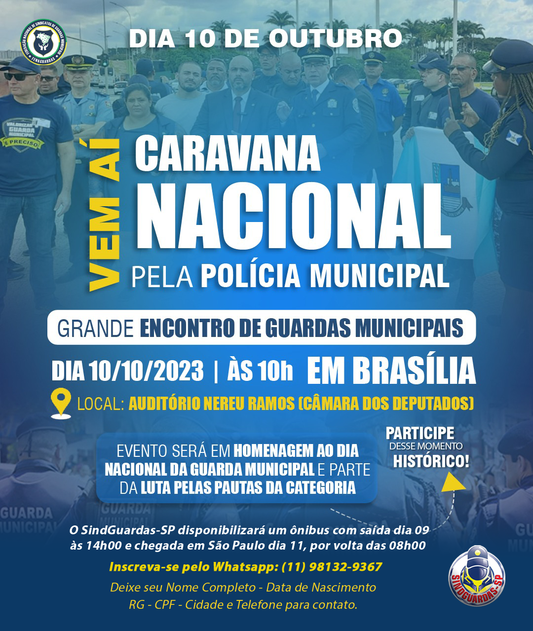 CARAVANA NACIONAL PELA POLÍCIA MUNICIPAL EM BRASÍLIA