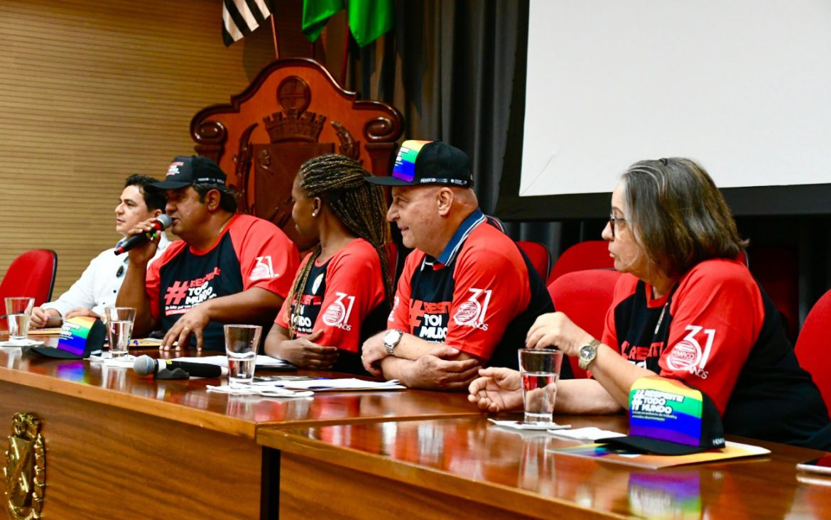 Mais de 500 trabalhadores compareceram ao lançamento regional da Campanha #RespeiteTodoMundo, na Câmara Municipal de Piracicaba
