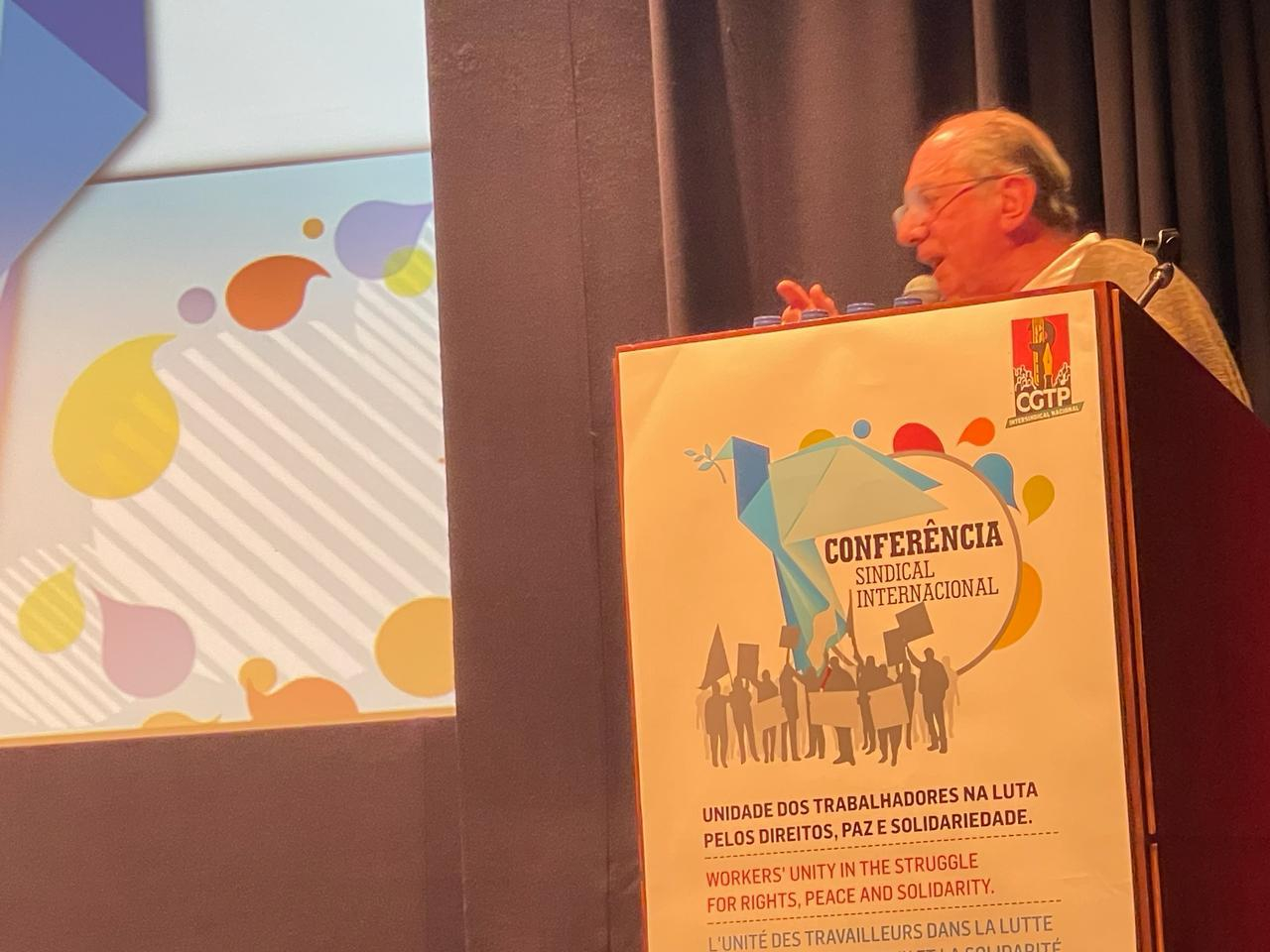 Presidente da UGT participa da abertura Conferência Sindical Internacional, em Portugal