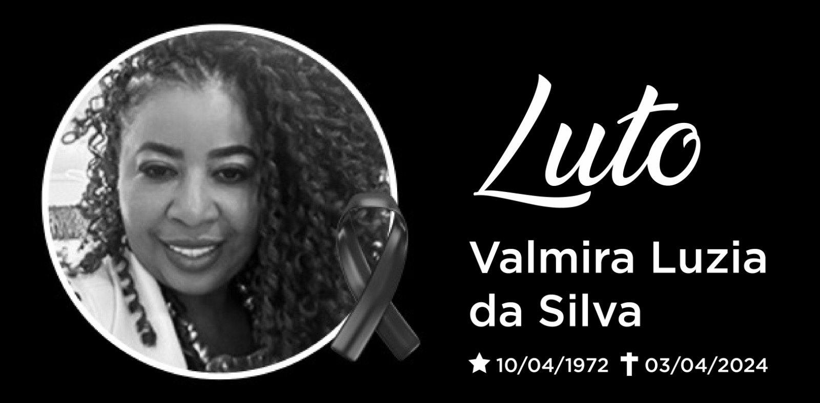 Nota de Pesar pelo Falecimento de Valmira Luzia da Silva