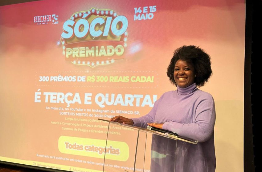 SIEMACO-SP celebra o Dia do Trabalhador da Limpeza com sorteio de 300 prêmios de R$ 300