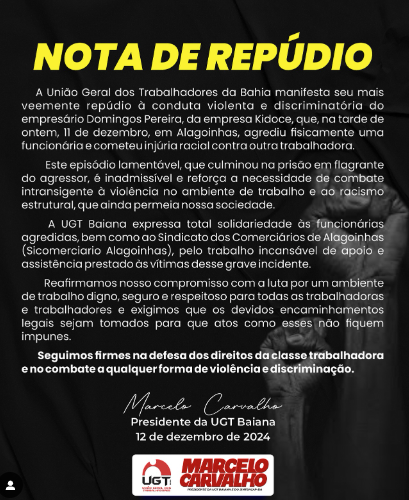 Nota de repúdio