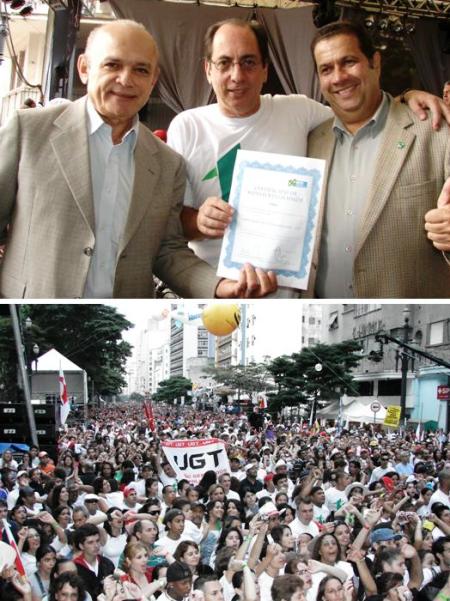 300 mil pessoas participam do 1º de Maio Unificado.