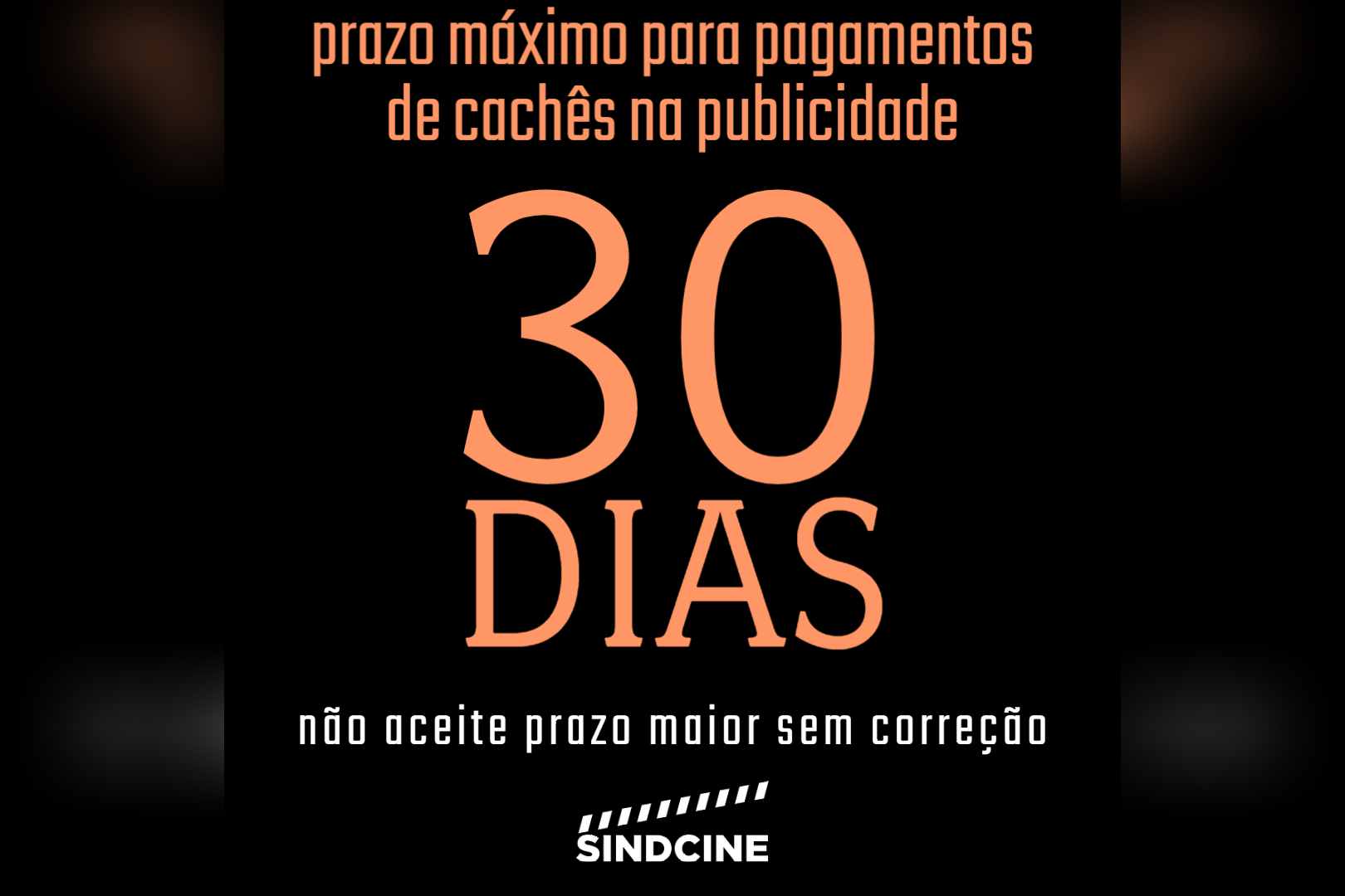 CACHÊS DE PUBLICIDADE: 30 DIAS É O PRAZO MÁXIMO