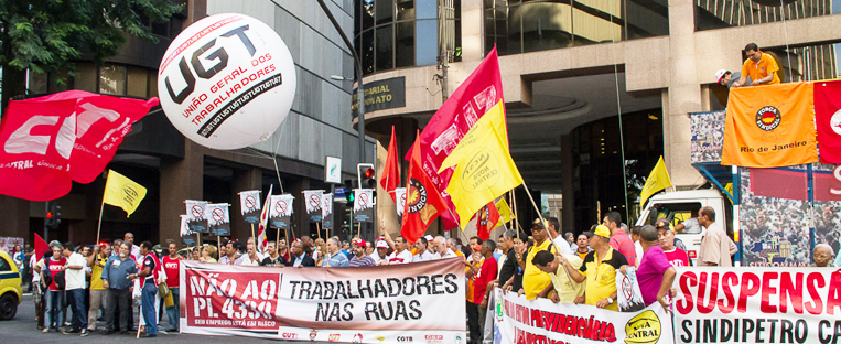 Centrais sindicais denunciam prejuízo das terceirizações ao presidente da Firjan