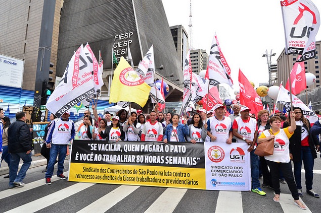 Centrais sindicais realizam ação unitária em defesa de direitos trabalhistas e previdenciários
