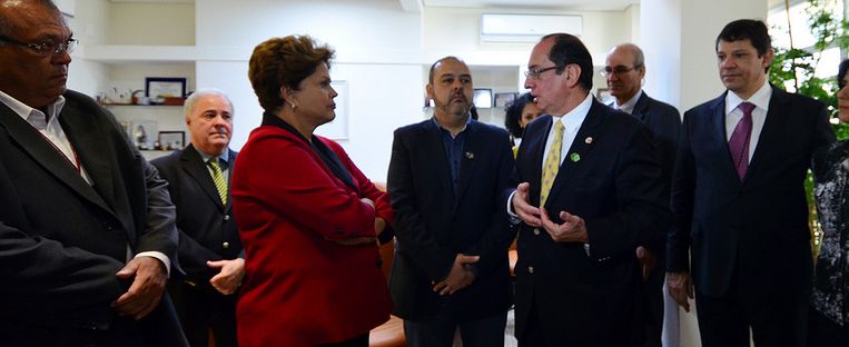 Dilma visita Sindicato dos Comerciários de São Paulo