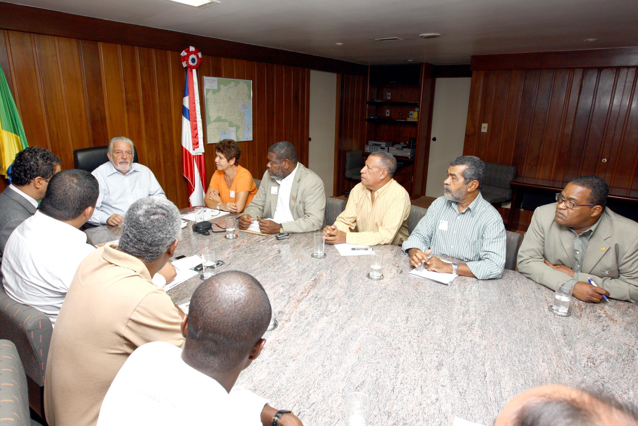 Dirigentes das Centrais em audiência com Governador da Bahia.