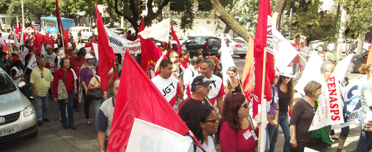 Em Minas UGT marca presença nas ruas da capital BH