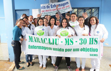 Enfermagem de Maracaju adere a luta pela jornada de 30 horas