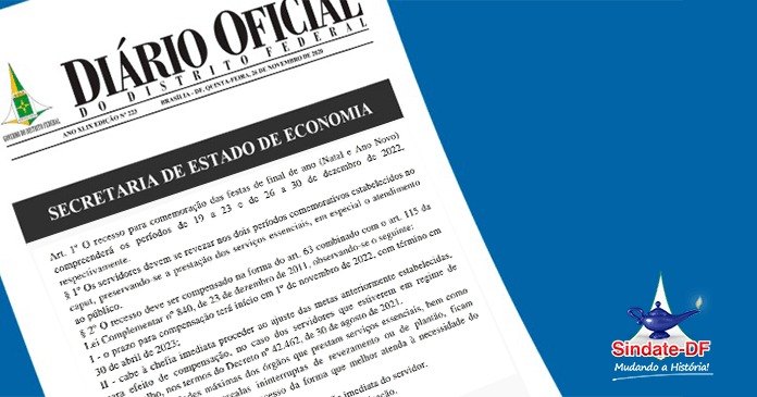 GDF define regras do recesso de fim de ano para servidores