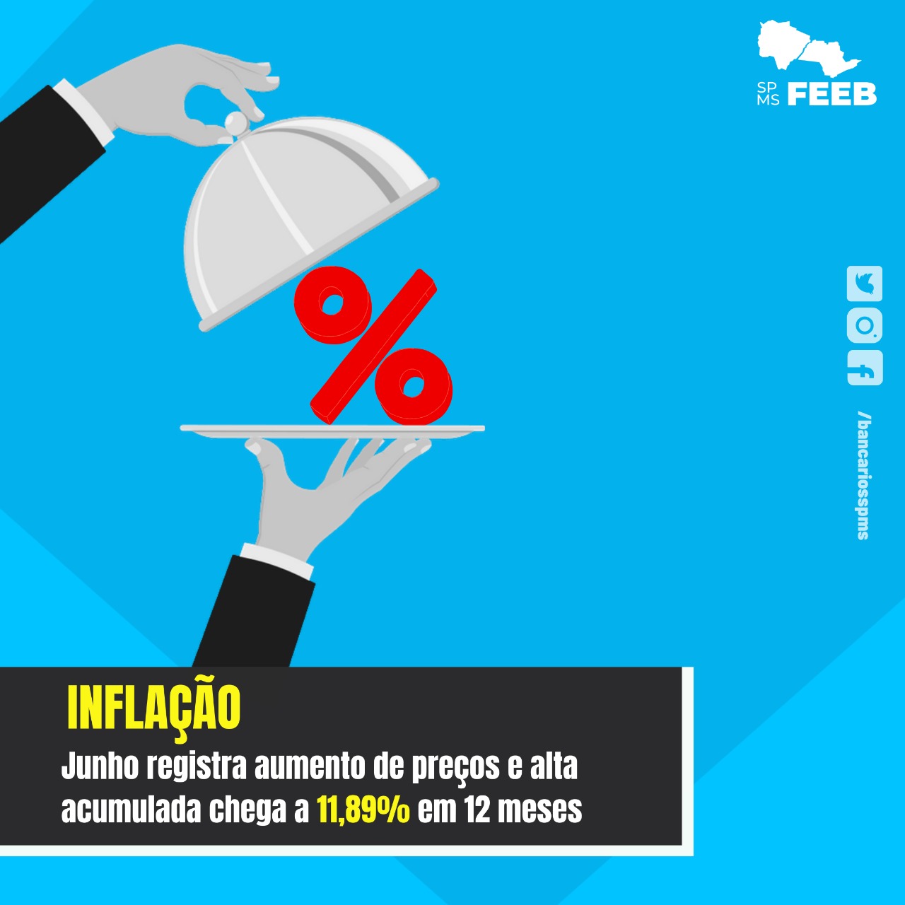 Inflação de junho sobe e acumula alta de 11,89% em 12 meses