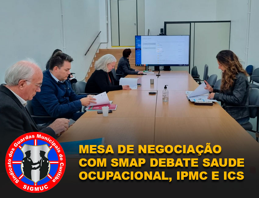 MESA DE NEGOCIAÇÃO COM SMAP DEBATE SAUDE OCUPACIONAL, IPMC E ICS