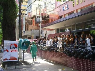 MPE manda demitir funcionários do Hospital Ofir Loyola e UGT protesta e exige qualidade na Saúde Paraense