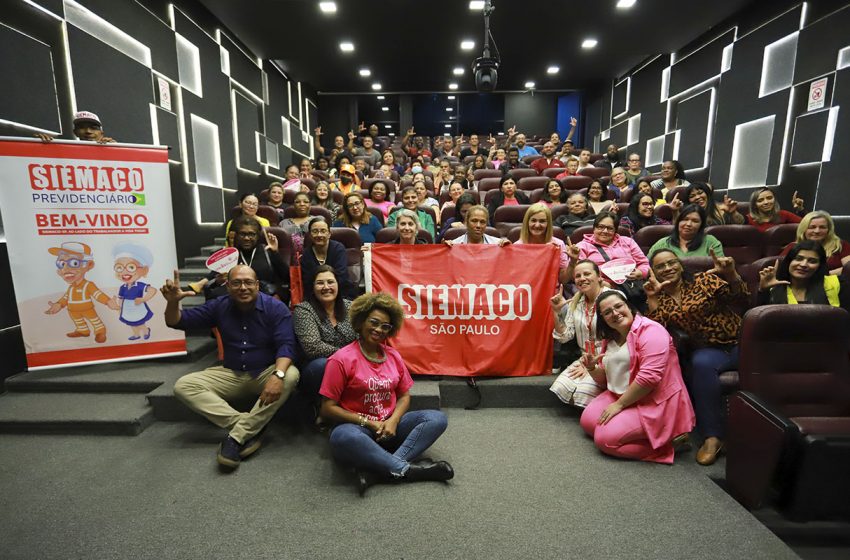 SIEMACO-Previdenciário faz encontro com aposentadas visando a conscientização sobre o câncer de mama