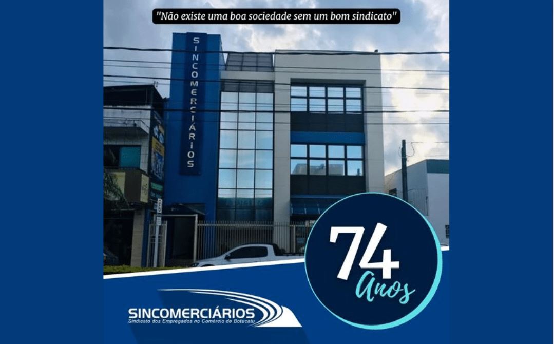 Sincomerciários de Botucatu completa 74 anos