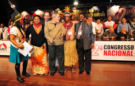 Sindicalismo cidadão e ético da UGT recebe delegação de índios Pataxós