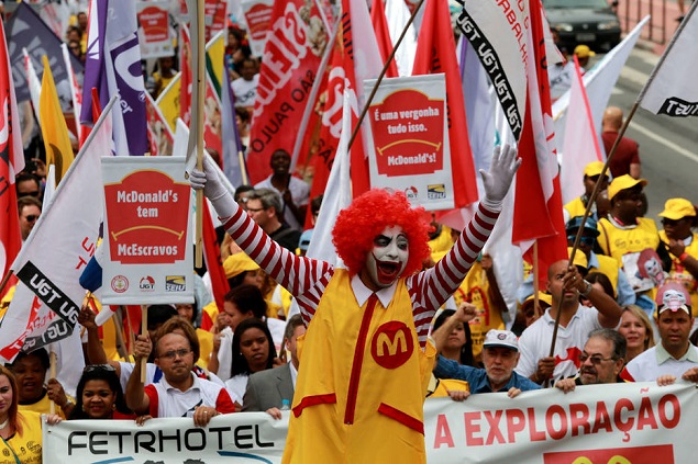 Sindicalistas organizam nova onda de ações contra o McDonald’s