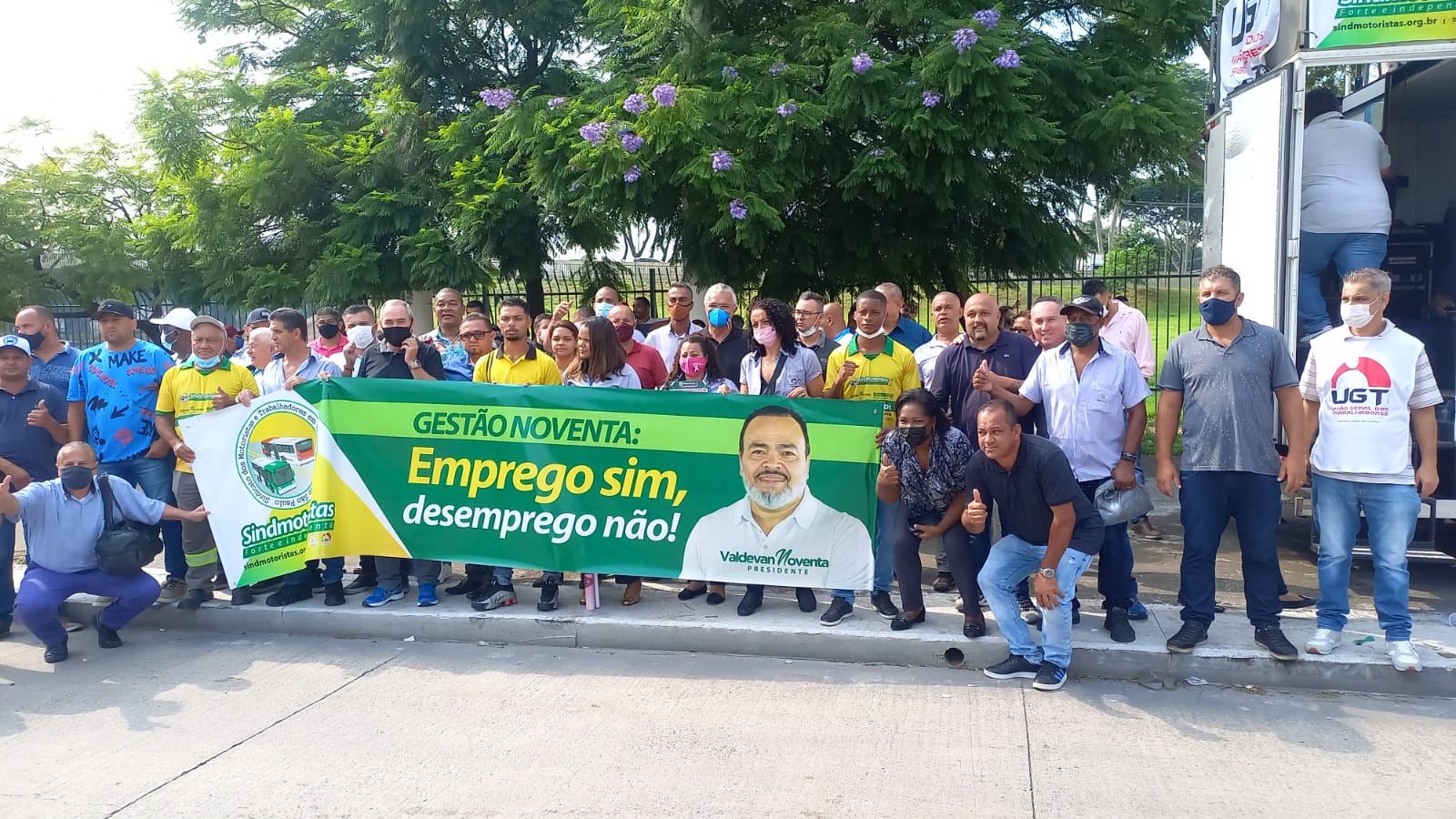 Sindmotoristas realiza manifestação em defesa dos (as) cobradores (as) de São Paulo