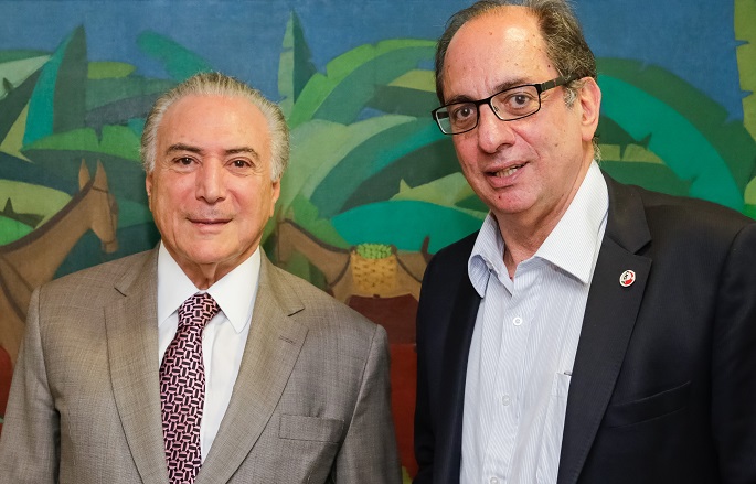 Temer recebe presidente da UGT em Brasília