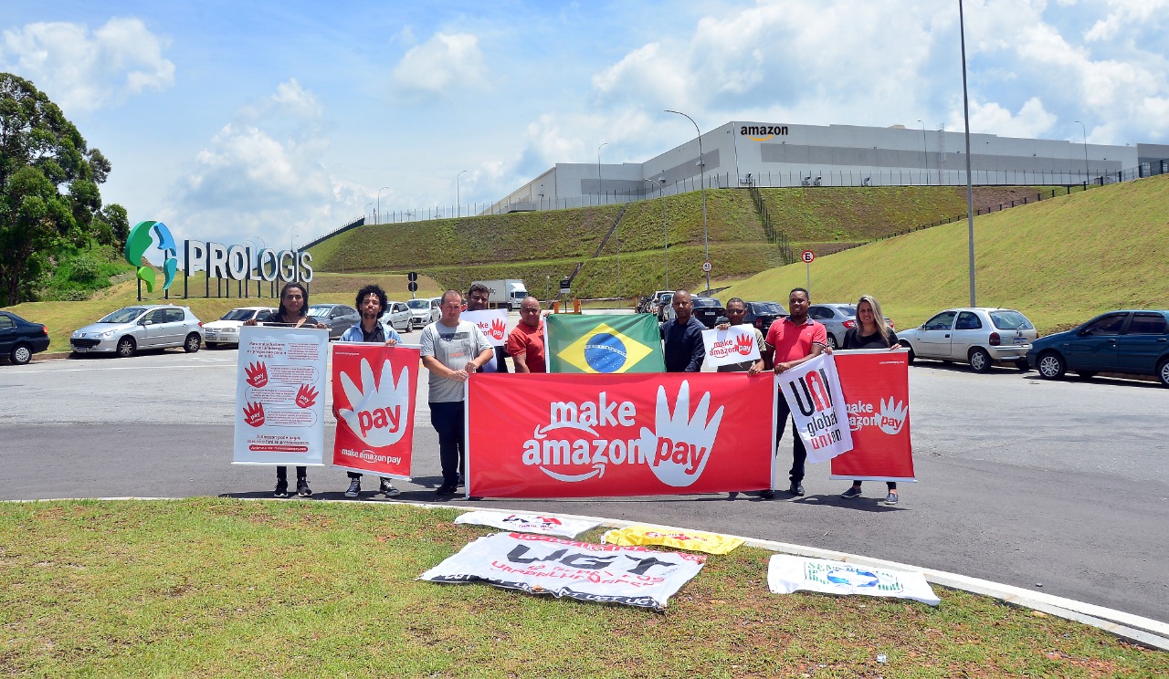 UGT E SECSP participam de ato global em defesa dos trabalhadores da Amazon