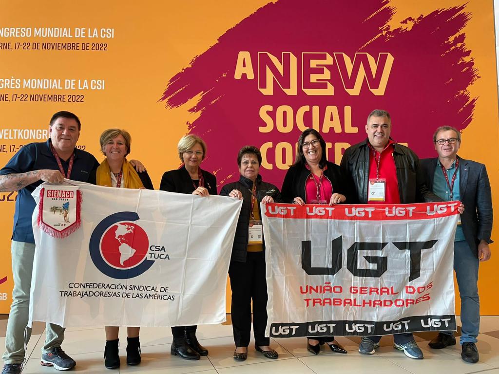 UGT Participa do 5º Congresso Mundial da CSI