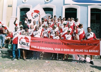 UGT da Bahia participa de manifestação comemorativa ao dia 2 de julho de 1823