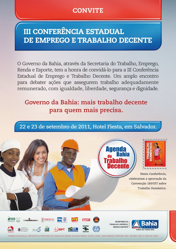 UGT participa de Conferência do Trabalho Decente em Salvador